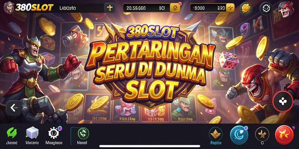 Tampilan gameplay 380SLOT yang memukau dengan aksi pertarungan seru.