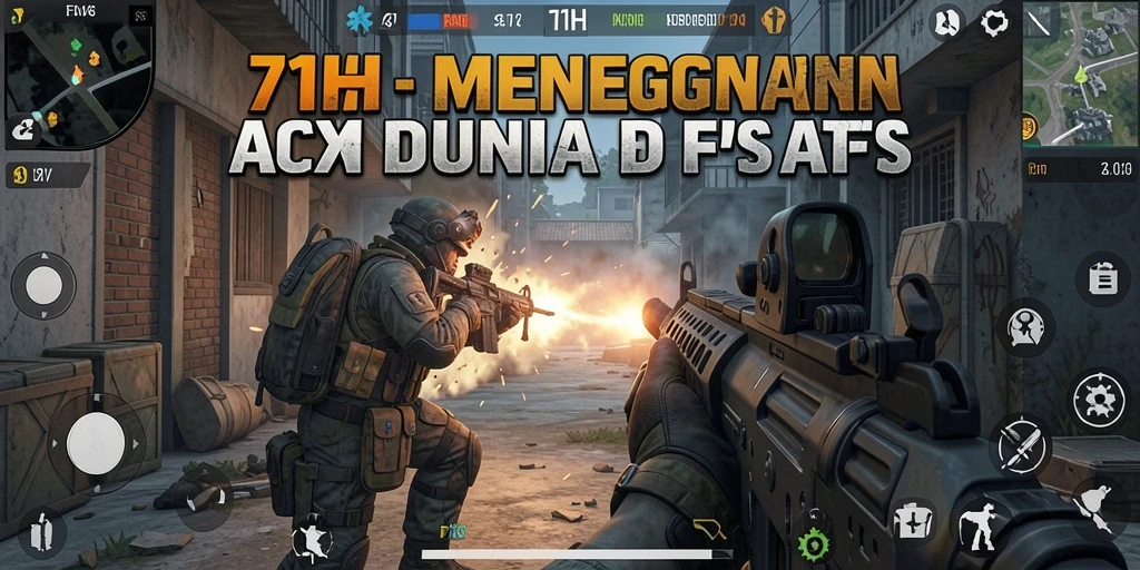 Tampilan gameplay menegangkan dalam 71H dengan aksi FPS yang dinamis.