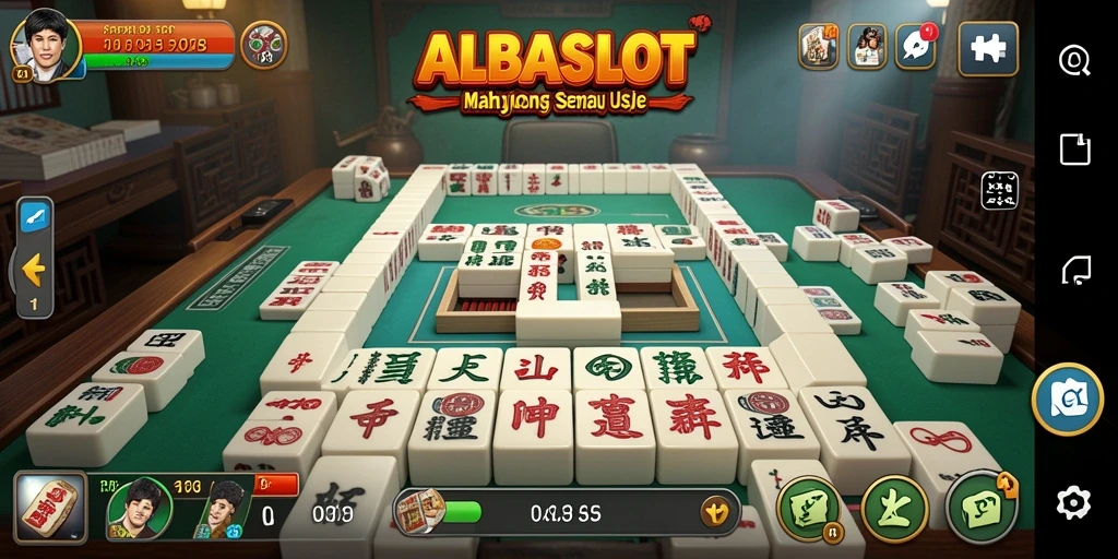 Tampilan gameplay Mahjong yang seru dan mengasyikkan.