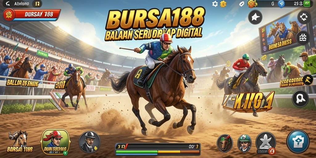 Tampilan gameplay menantang di balapan <strong>BURSA188</strong> dengan mobil yang cepat.