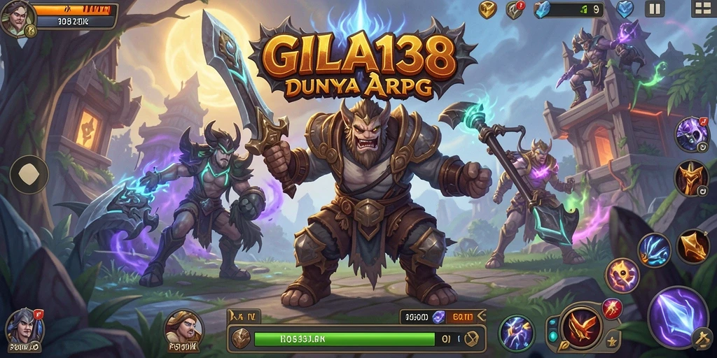 Gameplay seru di dunia fantastis GILA138 dengan monster epik.