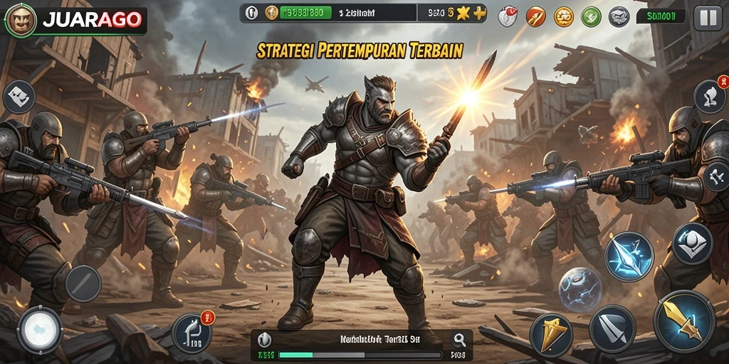 Tampilan gameplay JUARAGO yang strategis dan mendebarkan.