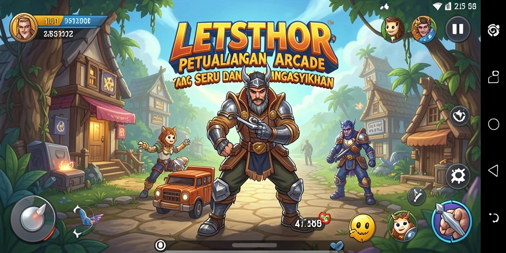 Tampilan gameplay seru dan menantang di LETSTHOR.