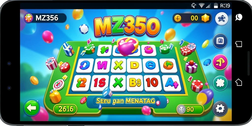 Tampilan gameplay seru dalam MZ356 dengan fitur Bingo yang menarik.
