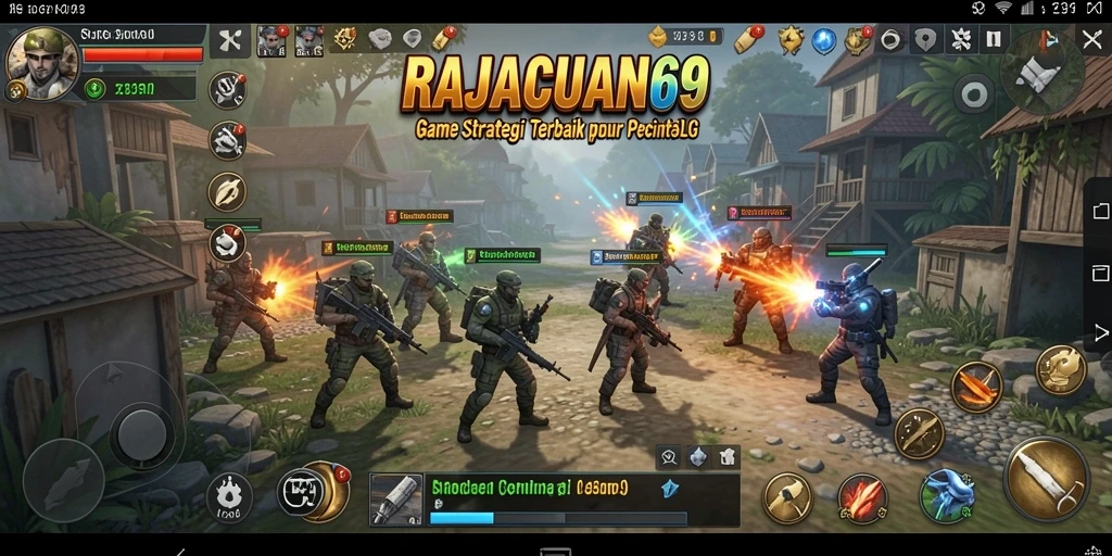 Tampilan aksi strategis dalam RAJACUAN69 yang mendebarkan.