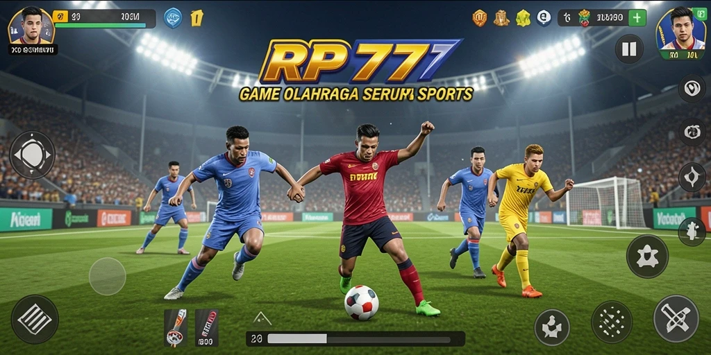 Screenshot gameplay RP777 menampilkan aksi olahraga seru dan dinamis.