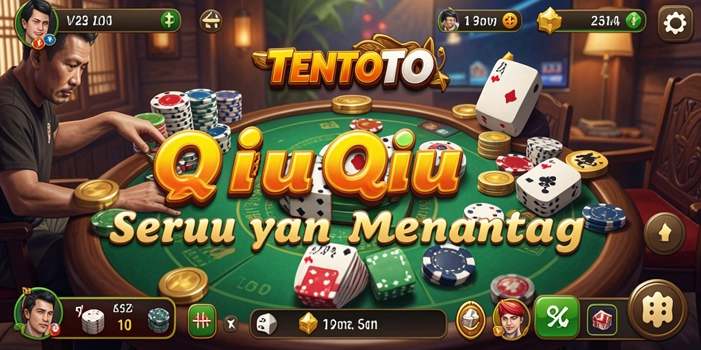 Gambaran gameplay seru TENTOTO dalam aksi QiuQiu.